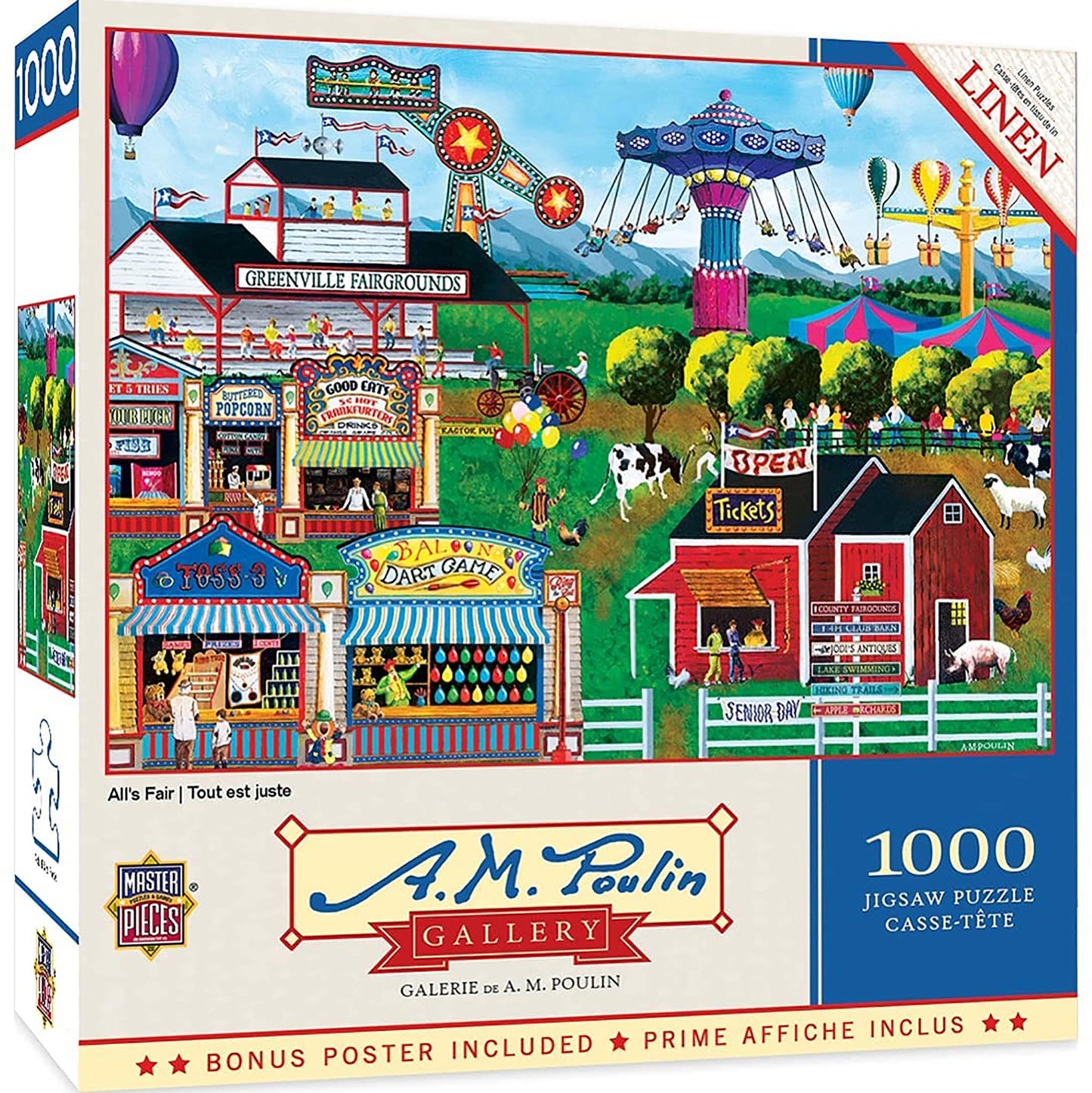 Masterpieces 1000 Piece Jigsaw Puzzle For Adults, Family, Or Youth - All'S Fair - 19.25'X26.75'