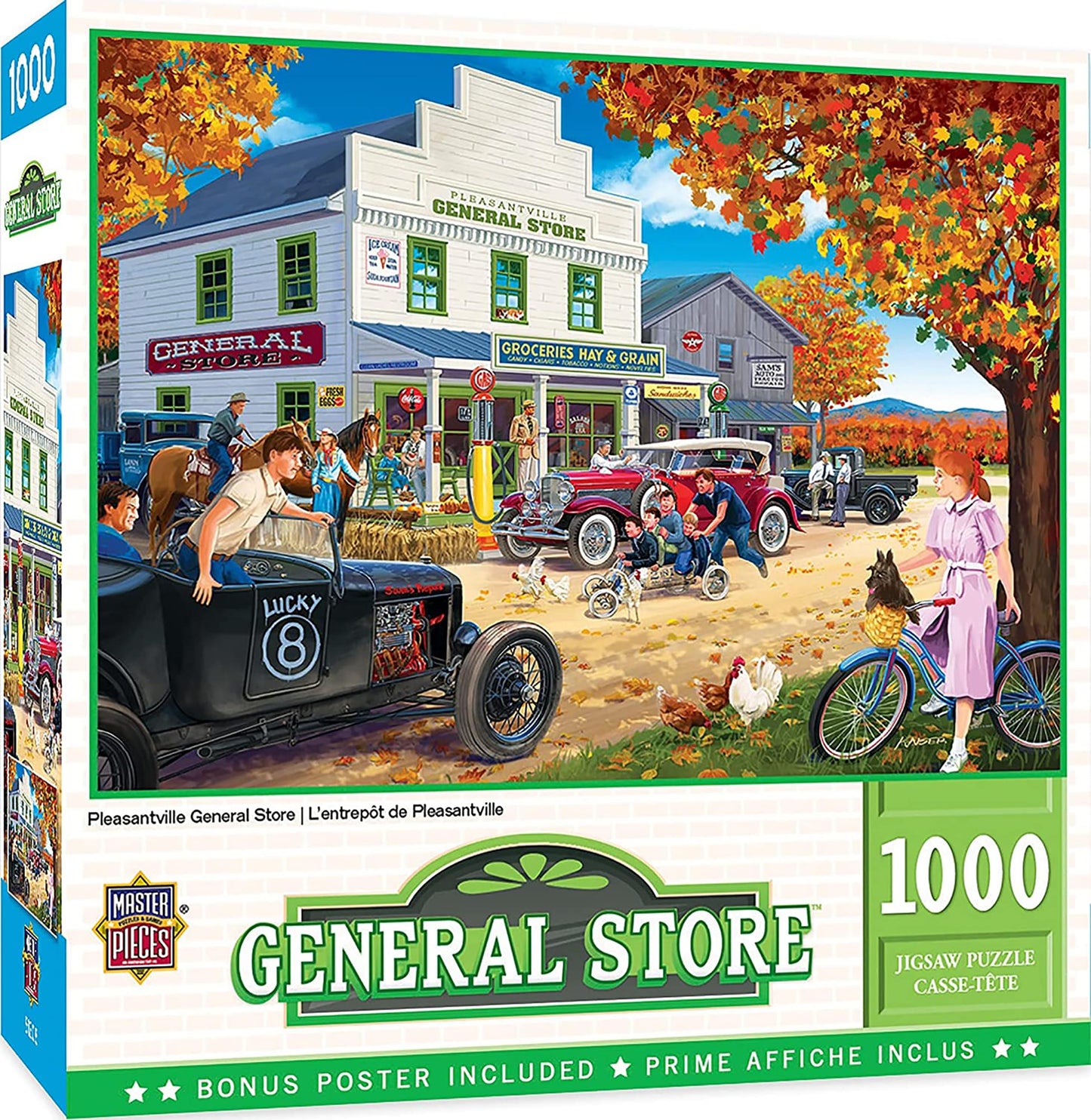 Masterpieces 1000 Piece Jigsaw Puzzle For Adults, Family, Or Youth - Pleasantville General Store - 19.25'X26.75'