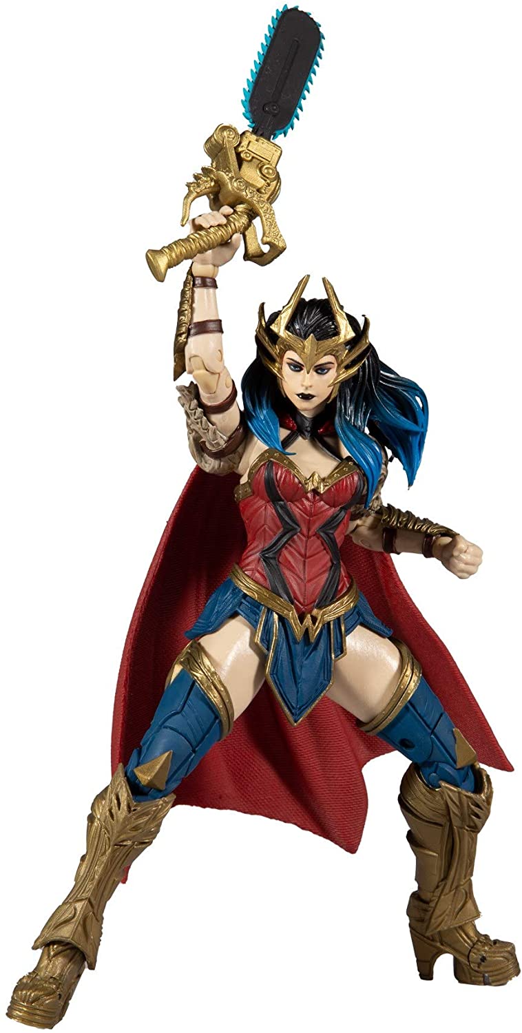 Mcfarlane Toys - Dc Multiverse Dark Nights: Death Metal Wonder Woman 7' Action Figure With Build-A ‘Darkfather’ Parts And Accessories