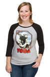 Star Wars Retro Yoda Women'S Raglan T-Shirt 2X-Large