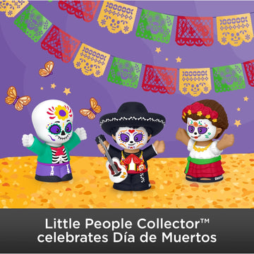 Little People Collector Da De Muertos 2022 Special Edition Set In A Display Package, 3 Figures In Traditional Dress