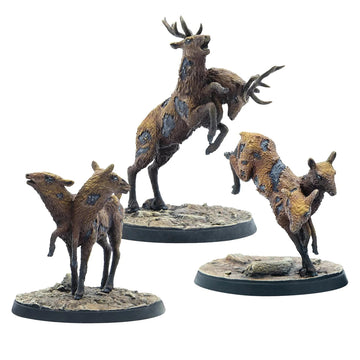 Modiphius Entertainment Fallout: Wasteland Warfare - Creatures: Radstag Herd - English,Grey