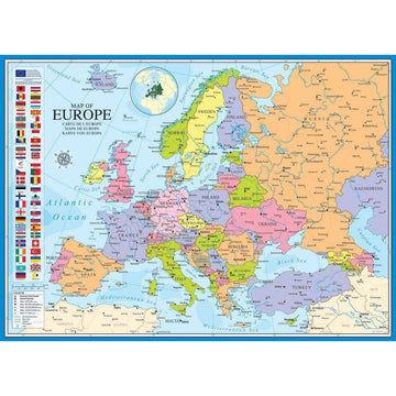 Map of Europe 1000 Piece Jigsaw Puzzle Eurographics