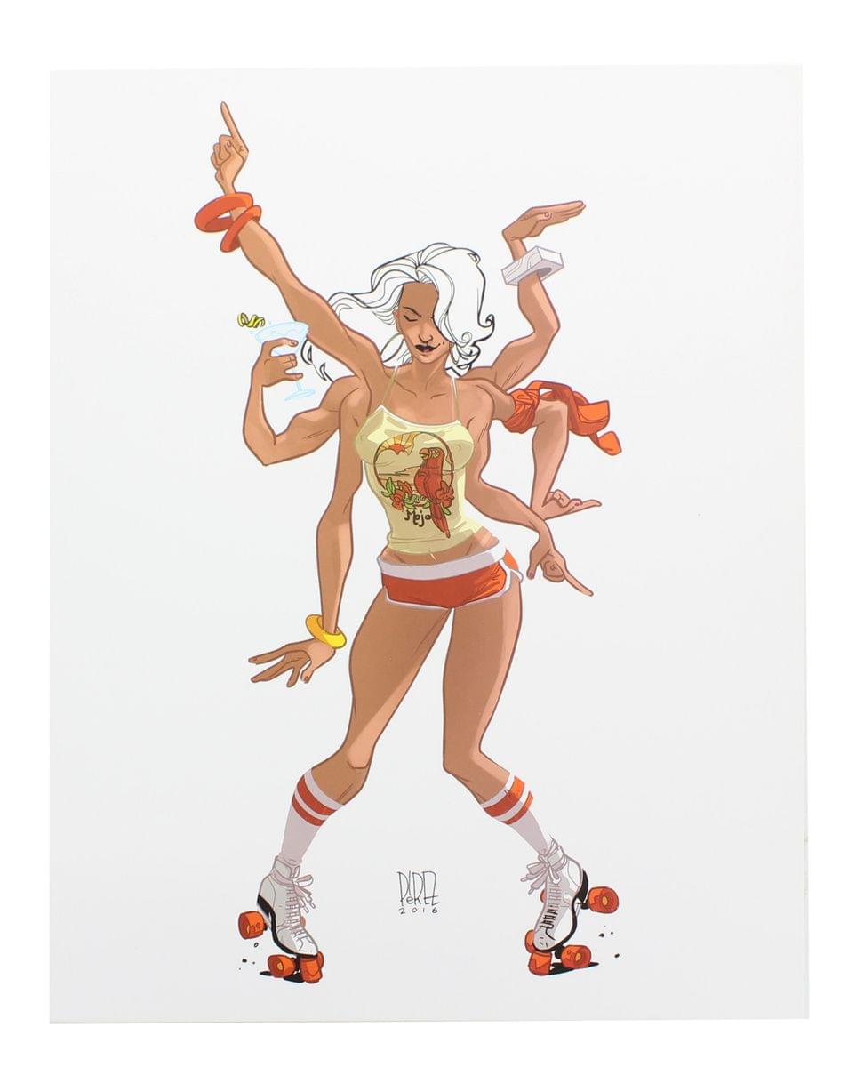 'Disco Spiral'' 8X10 Art Print By Ramon Perez (Nerd Block Nycc16 Exclusive)
