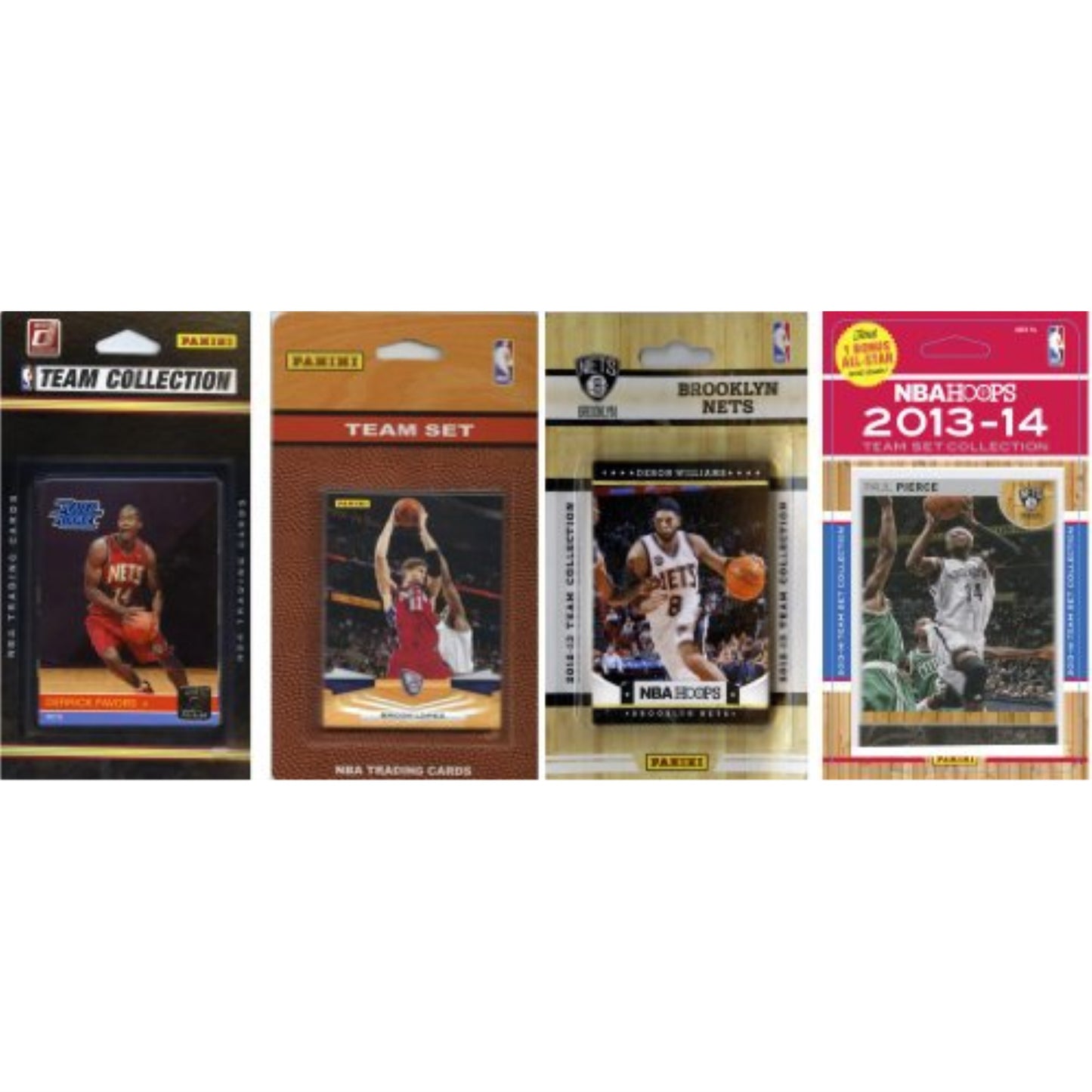 Nba Brooklyn Nets 4 Different Licensed Trading Card Team Sets