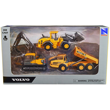 'Volvo Construction Vehicles'' Set Of 3 Pieces Diecast Models By New Ray