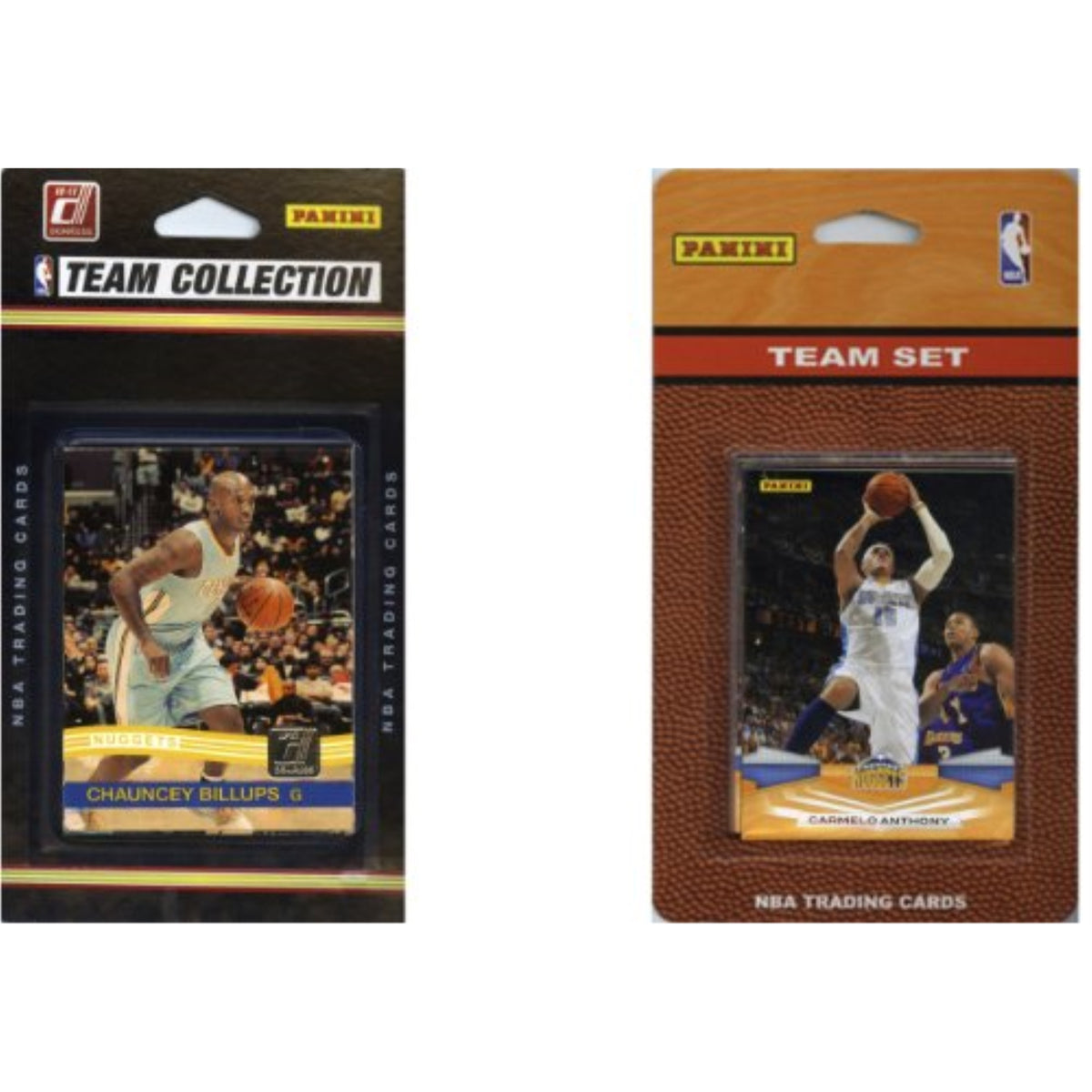 NBA Denver Nuggets 2 Different Licensed Trading Card Team Sets