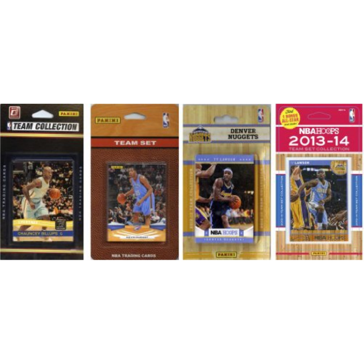NBA Denver Nuggets 4 Different Licensed Trading Card Team Sets