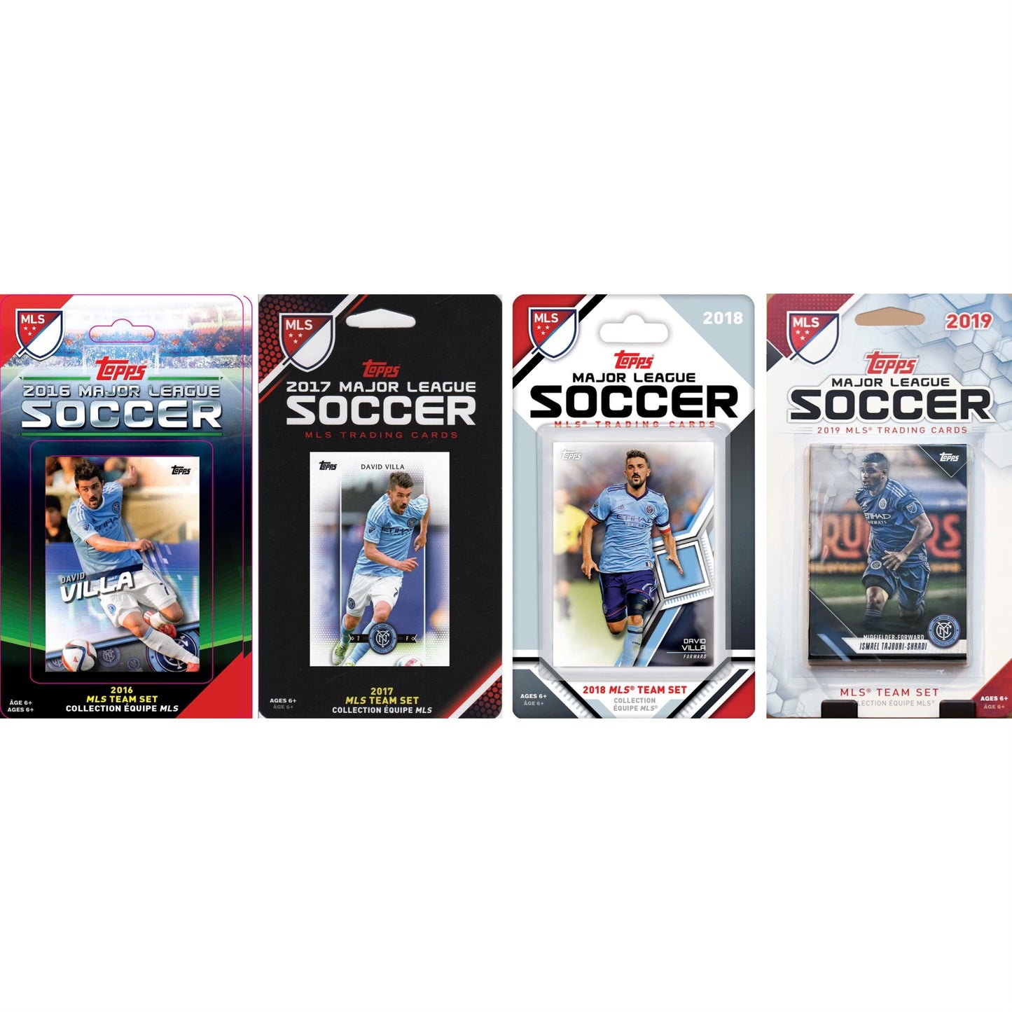 Mls New York City Fc 4 Different Licensed Trading Card Team Sets