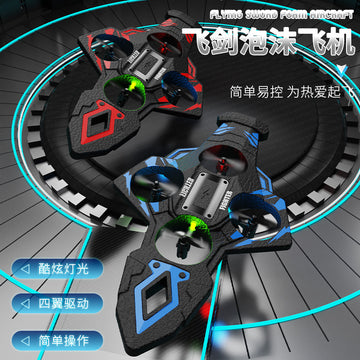 Cross-Border New Remote Control Flying Sword Gravity Sensing Stunt Foam Colorful Light Charging Model Resistant to Falling Sword Flying Aircraft
