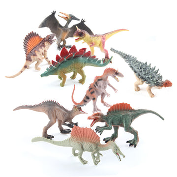 Children's Dinosaur Simulation Animal Ornaments Multiple Mini Solid Dinosaur Model Stegosaurus Spinosaurus Bull Dragon Bag Ornaments