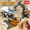 Children's remote control dump truck toy boy dump truck model excavator engineering transporter truck alloy excavator