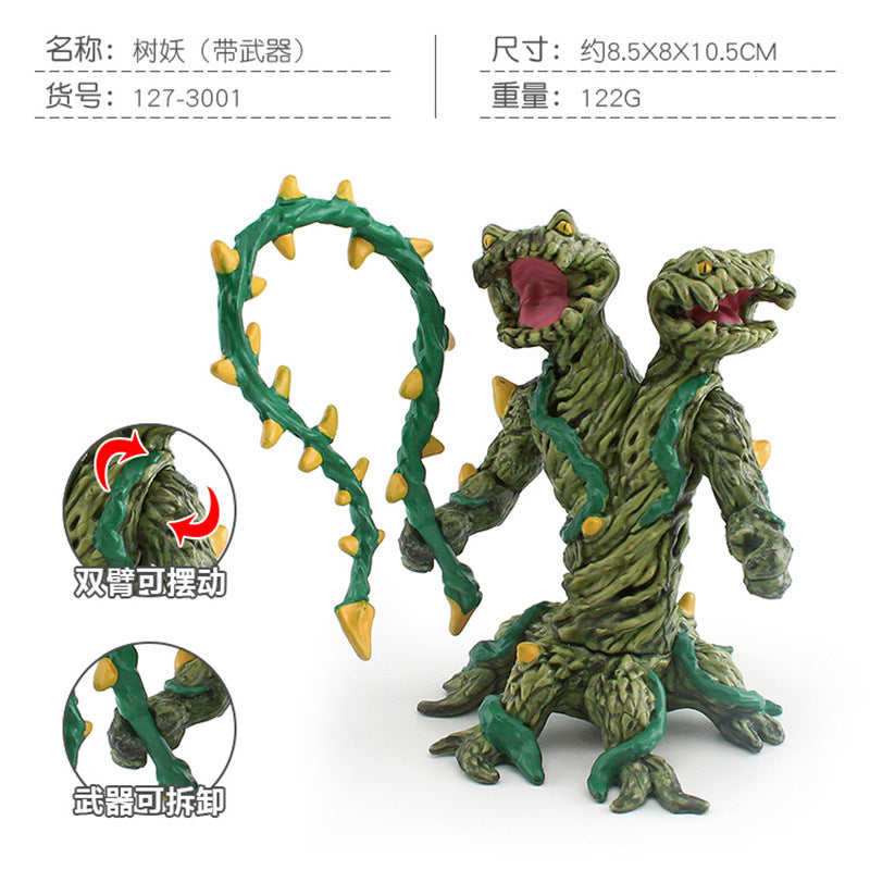 Cross-border simulation Western myth monster tree monster ice crystal Tiger lava Tiger ice monster gorilla model monster ornaments