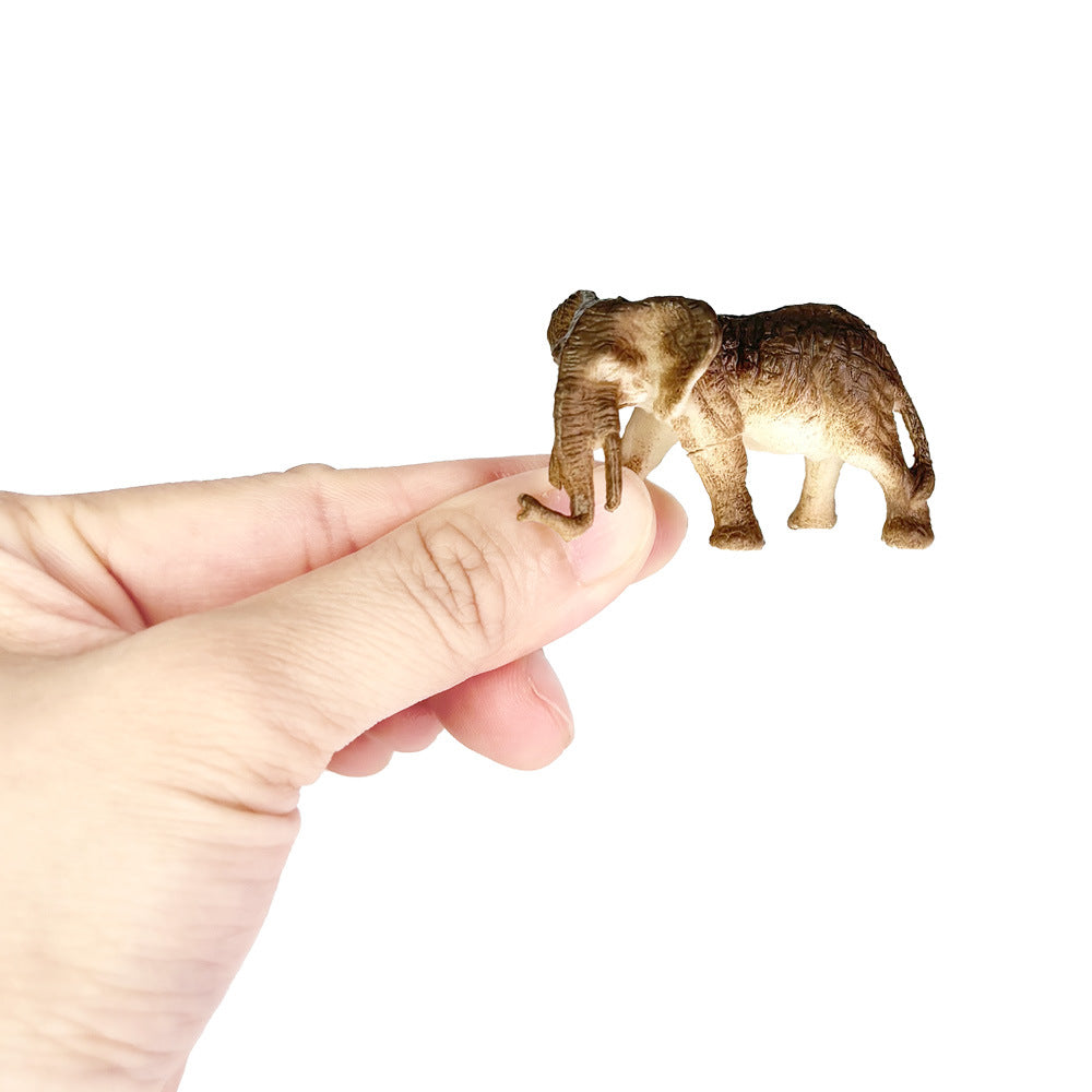Free Shipping Simulation Wildlife Model Tiger Giraffe Lion Crocodile Elephant Rhino Hippo Wolf Cognitive Toy