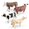 Cross-border simulation farm animal cow model flavich bull Charolais ranch desktop decoration toy