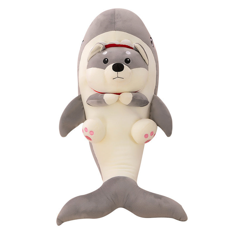 Cross-Border Ocean Shark Dog Plush Toy, Funny Shark Dog Pillow, Silly Dog Doll, Dog Plushie Manufacturer Wholesale