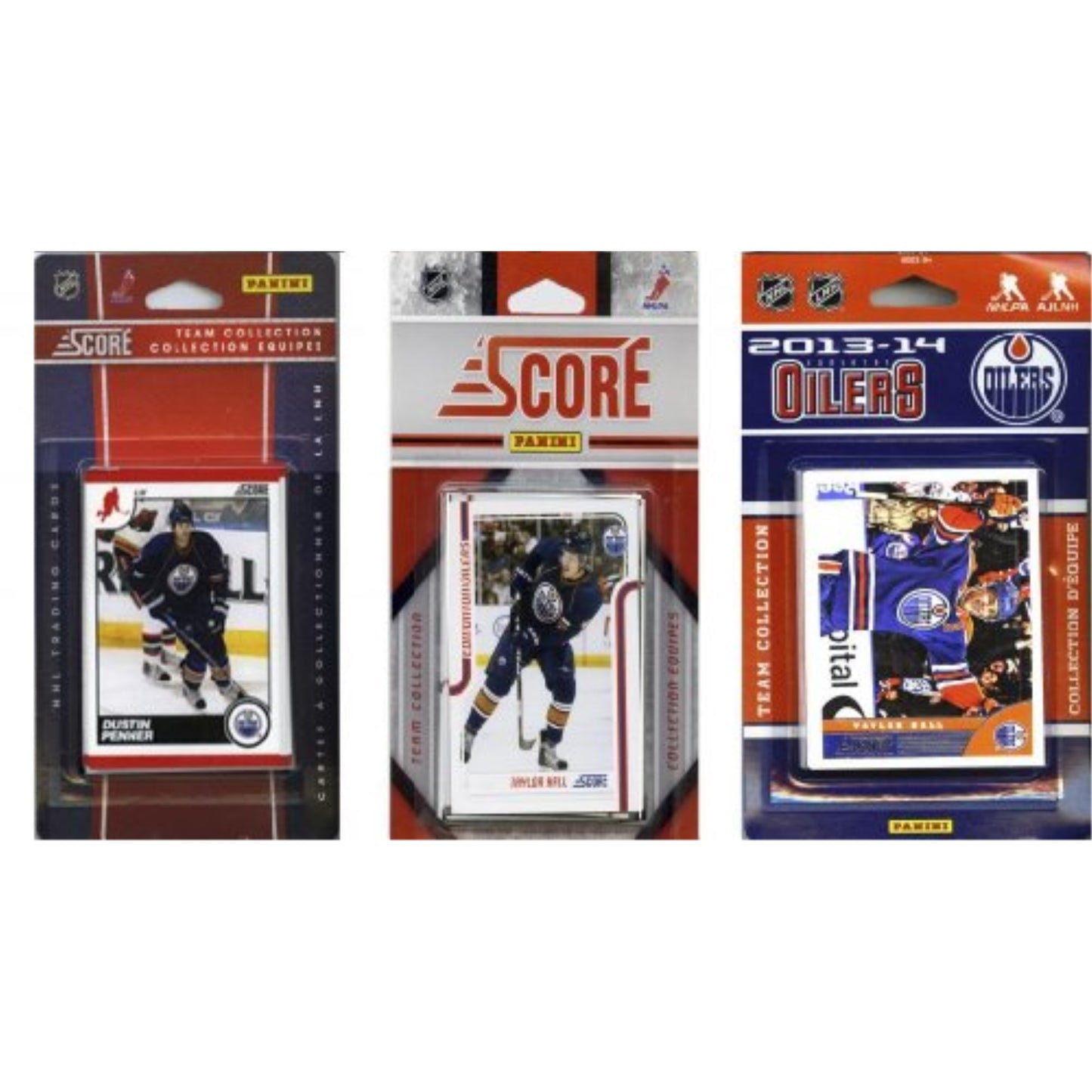 Nhl Edmonton Oilers 3 Different Licensed Trading Card Team Sets