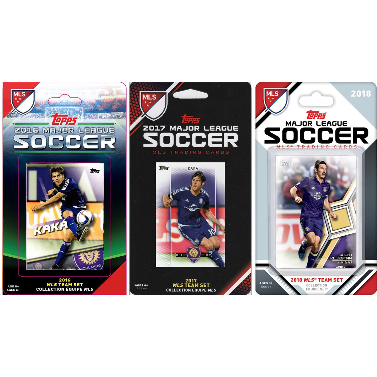 MLS Orlando FC 3 Different Licensed Trading Card Team Sets