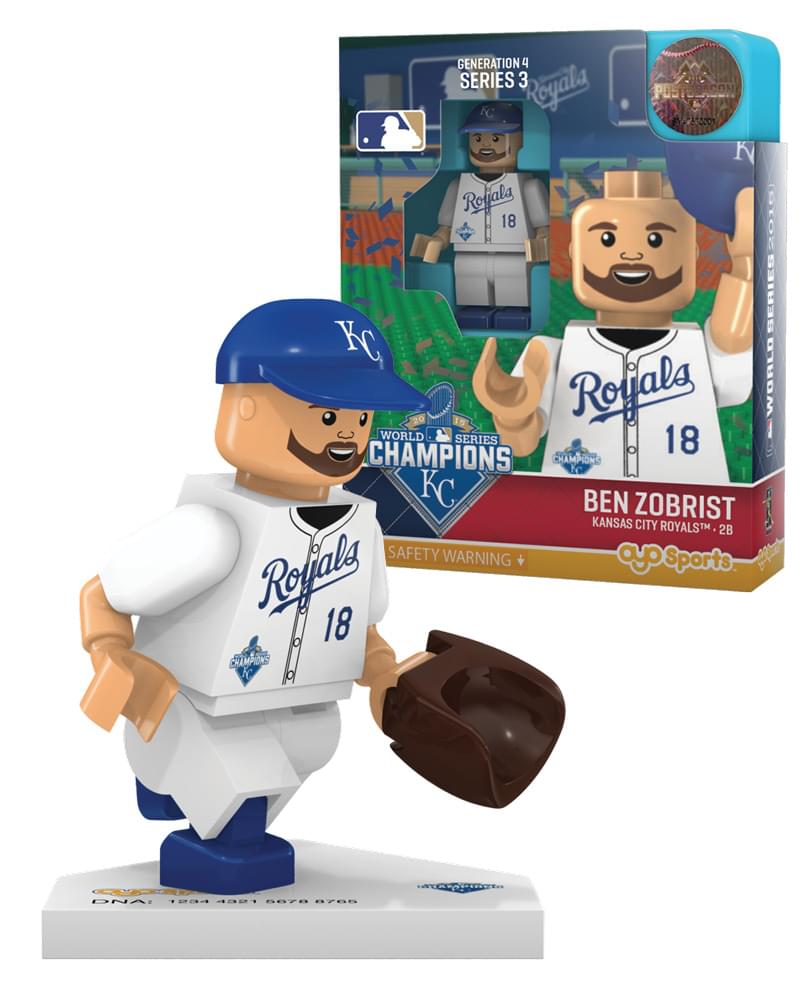 Kansas City Royals Mlb Oyo Sports Mini Figure: Ben Zobrist