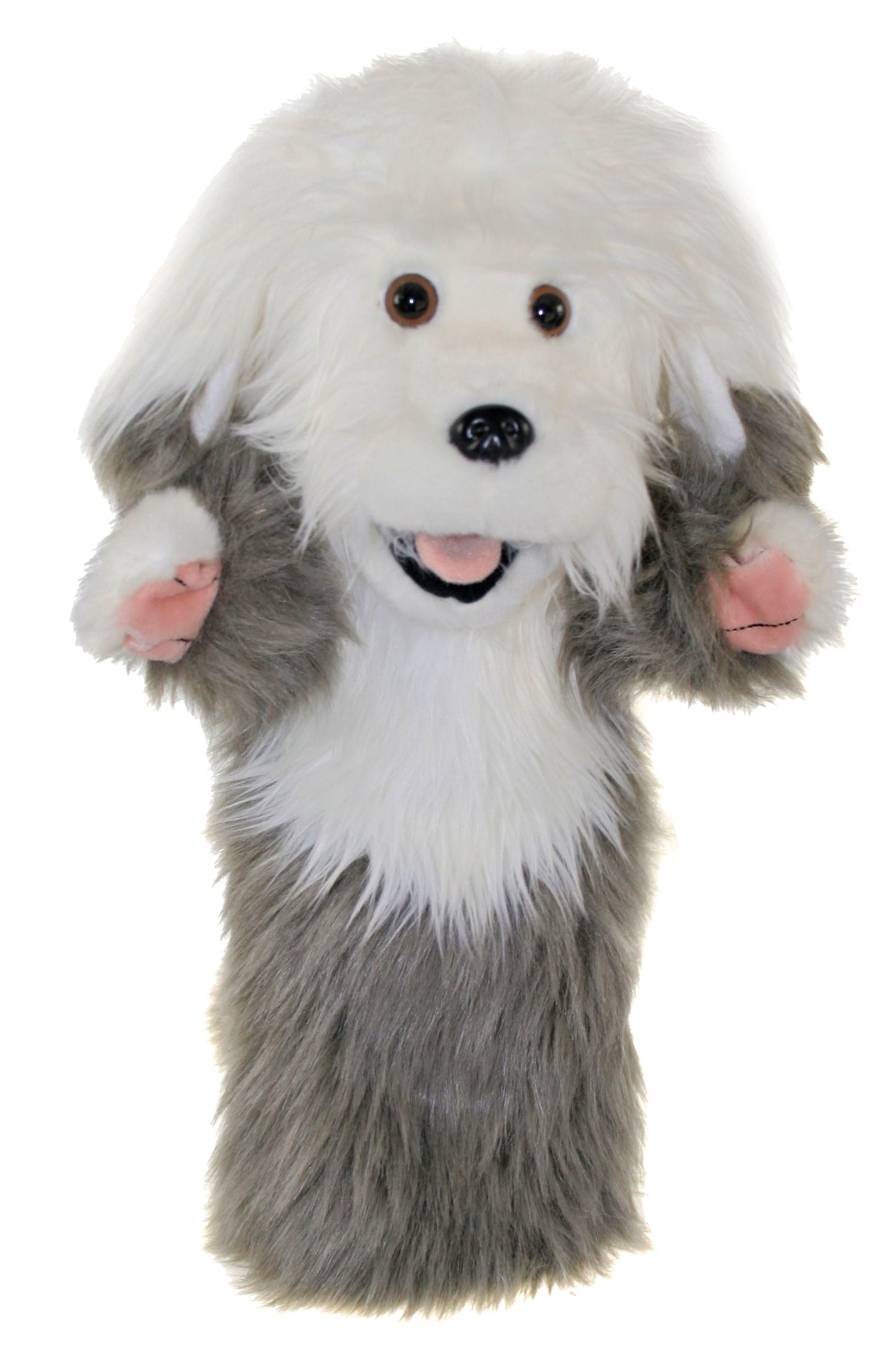 Long-Sleeved Glove Puppets: Old English Sheepdog