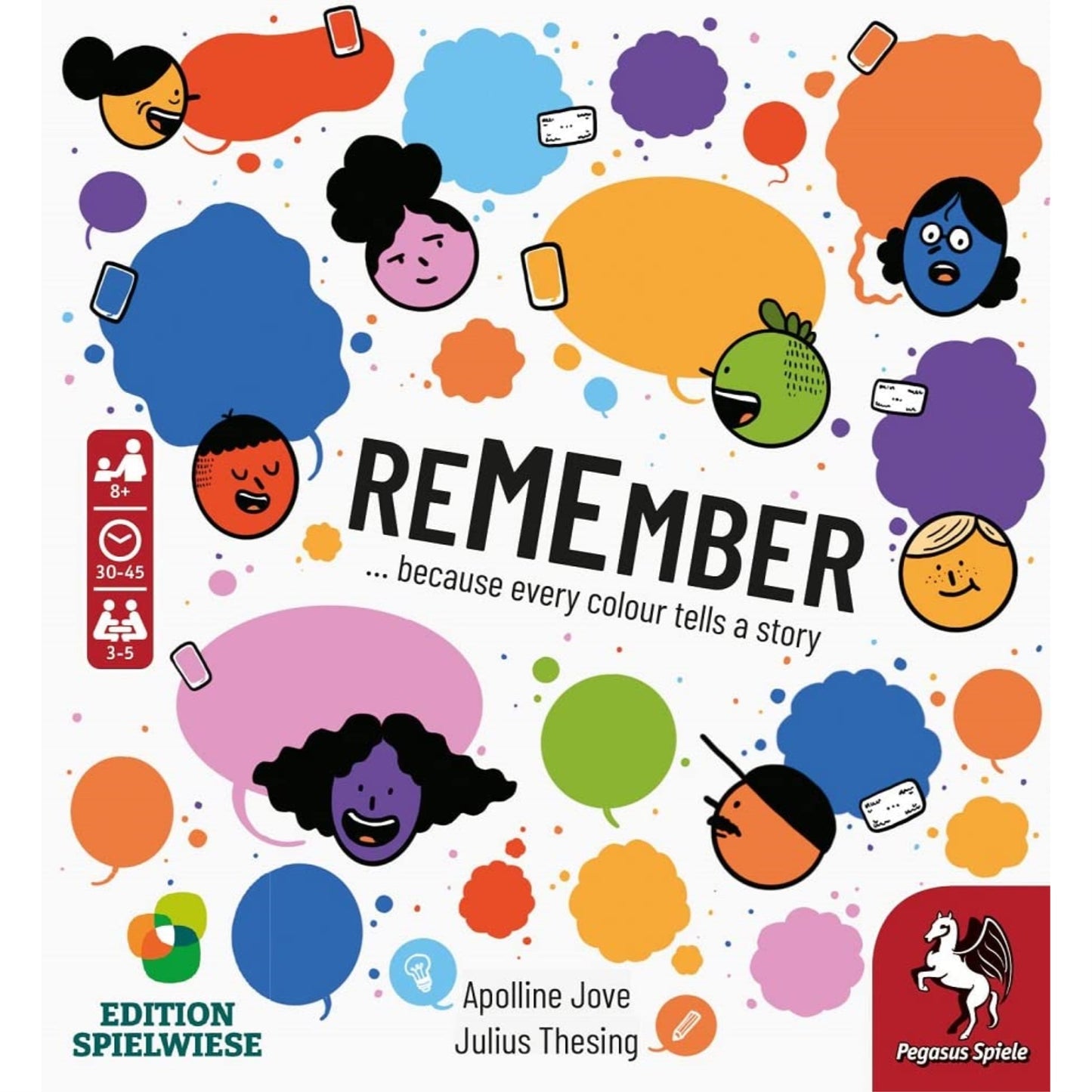 Pegasus Spiele Remember - Card Game 3-5 Players - Card Games For Family - 10-30 Minutes Of Gameplay - Games For Family Game Nigh
