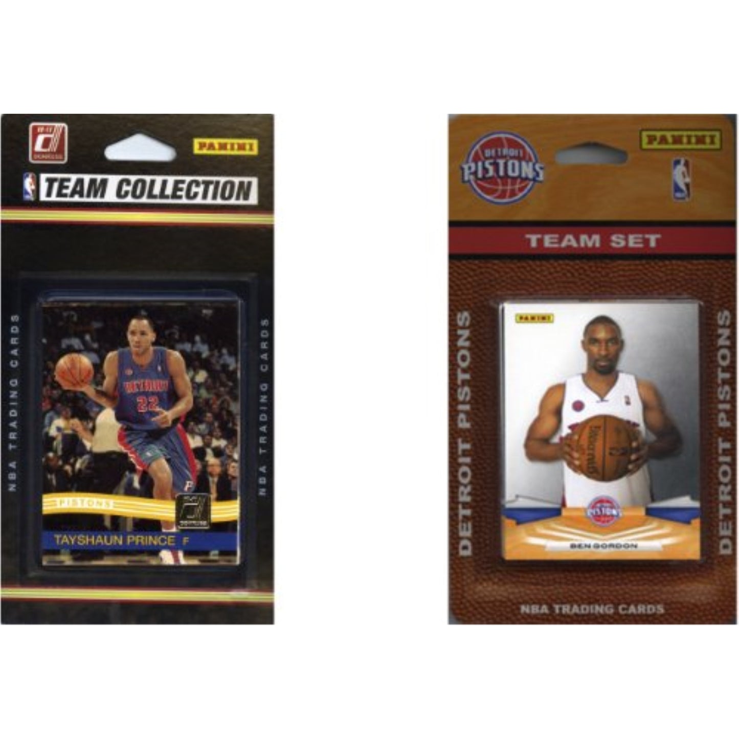 NBA Detroit Pistons 2 Different Licensed Trading Card Team Sets