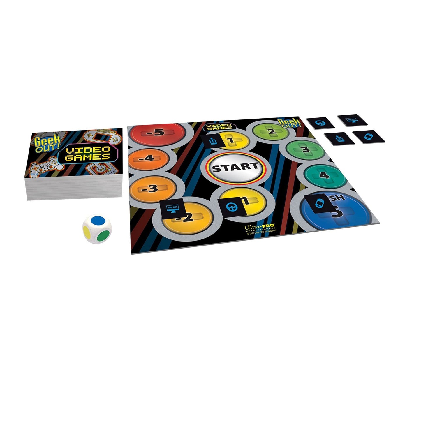 Playroom Entertainment Geek Out! Video Game - Trivia Game For Friends And Family, The Game For Gamers! Fast Paced Card Game, Geek Out Against Friends And See Who Knows The Most About Video Games