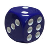 Role 4 Initiative D6 18Mm Opaque Dark Blue W/White (12)