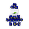 Role 4 Initiative Poly Set - Opaque Dark Blue W/Gold And Arch'D4 (15)