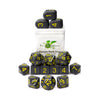 Role 4 Initiative Poly Set - Opaque Dark Gray W/Yellow And Arch'D4 (15)
