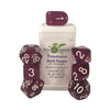 R4I Dice W/Arch'D4: Translucent - Dark Purple W/White (7)