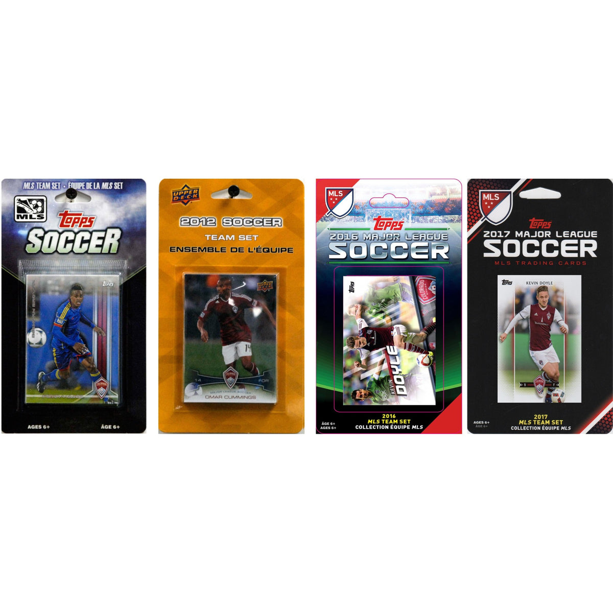 MLS Colorado Rapids 4 Different Licensed Trading Card Team Sets