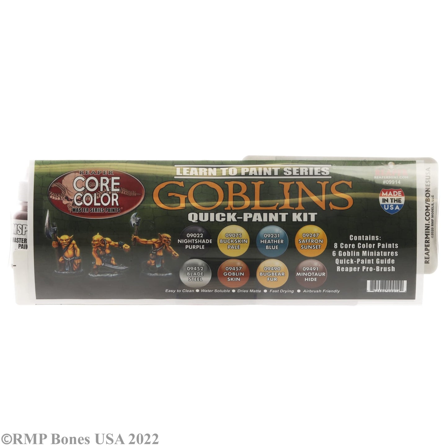 Reaper Miniatures: 09914 - Learn to Paint Goblins Quick-Paint Kit