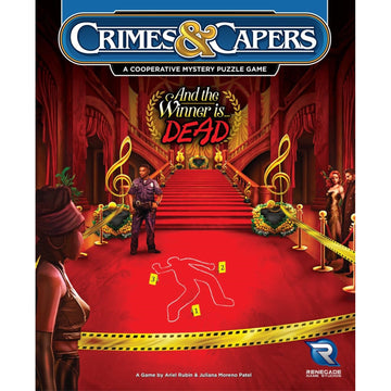 Renegade Game Studios Crimes & Capers And The Winner Is. Dead, 4-6 Players, Ages 14+,Playing Time 90 Minutes