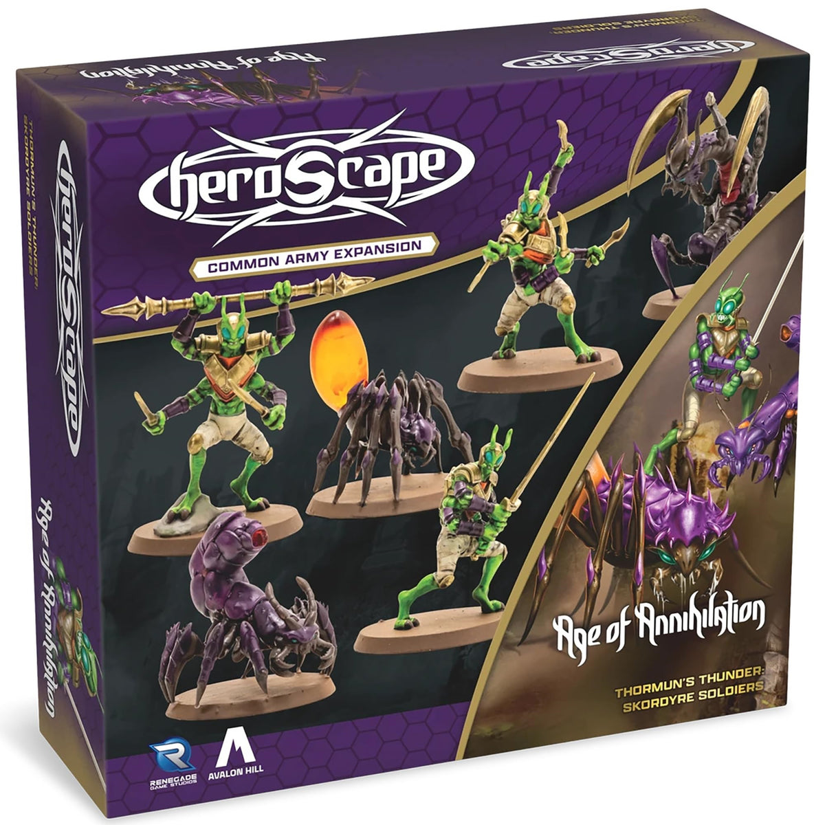 Renegade Game Studios Heroscape Skordyre Soldiers Common Army Expansion, 6 Miniatures Tabletop Battle