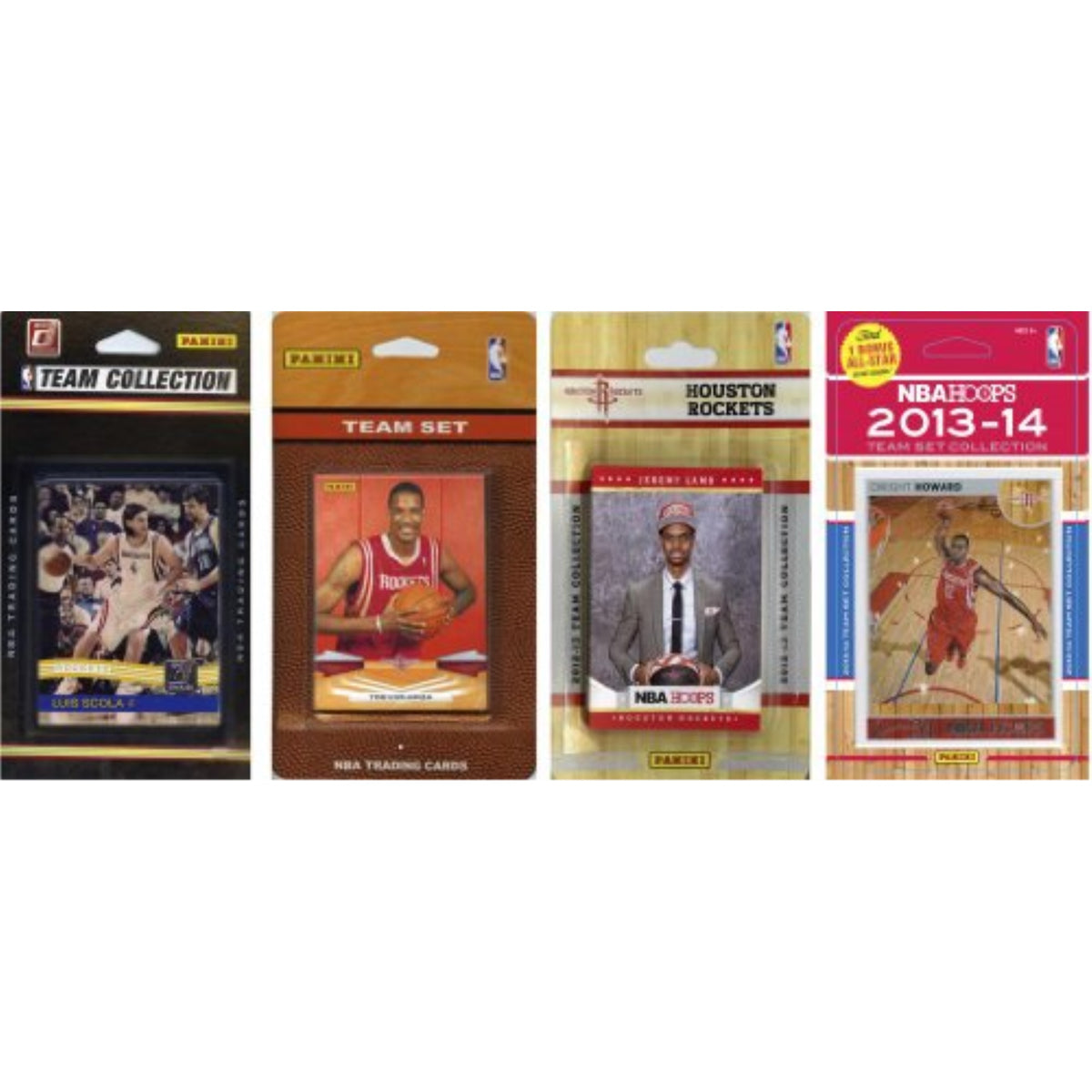 NBA Houston Rockets 4 Different Licensed Trading Card Team Sets