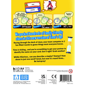 R&R Games Time’s Up! Party Game for Adults & Kids - Fun Family Night Activity, Multicolor