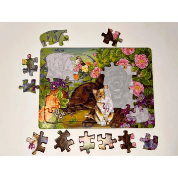 Red Barn Farm 35 Piece Tray Jigsaw Puzzle Cobble Hill
