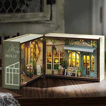 3D Wooden Puzzle Miniature Doll House Assembly Building Model Room Bedroom Decoration With Furniture Lighting Dollhouse Gifts