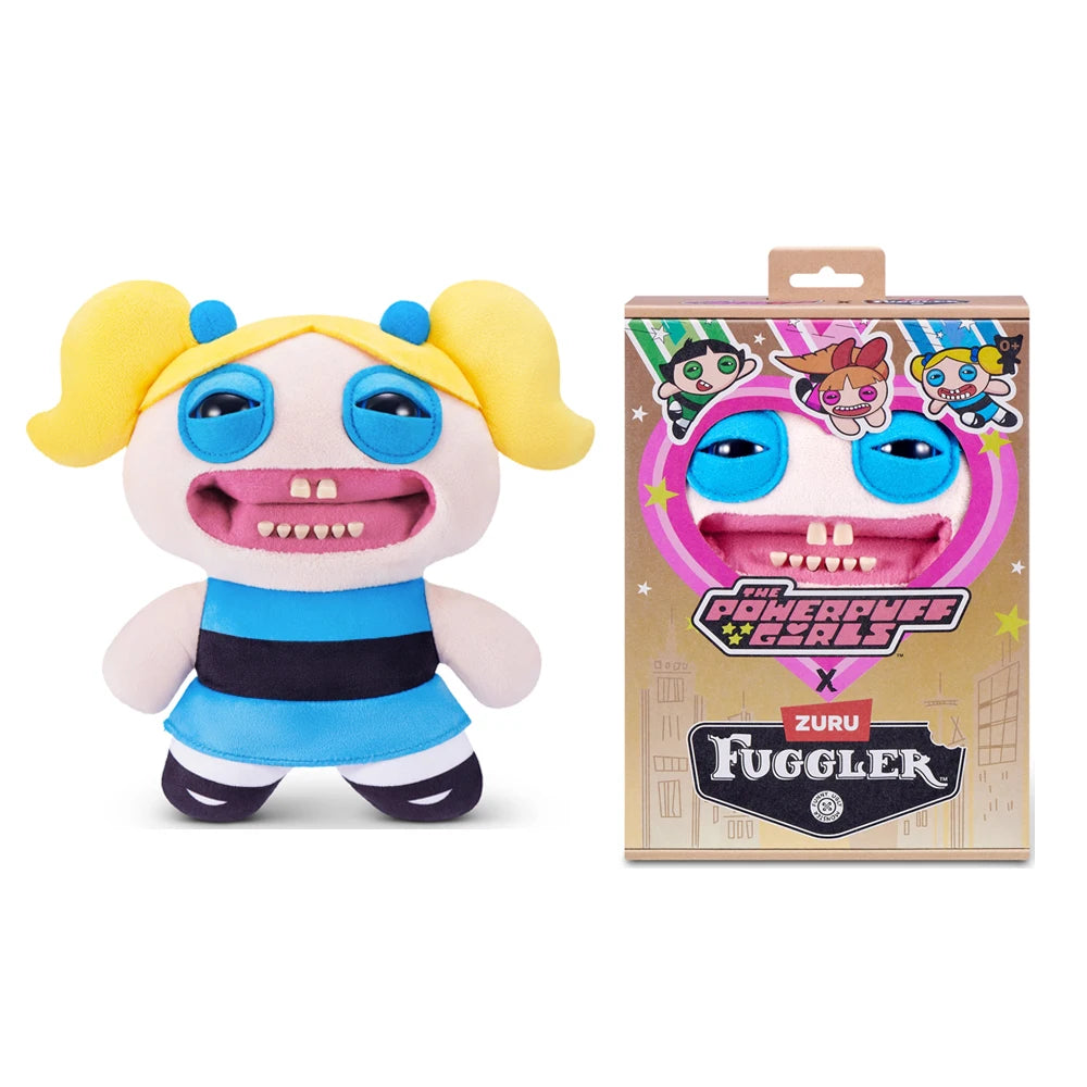 Fugglers Powerpuff Girls Funny Ugly Teeth Monster Soft Stuffed Plush Toy Collectible Soft Plushies Cute Cartoon 22CM (Mojo Jojo)