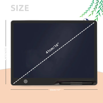 16inch/41cm USB Rechargeable LCD Writing Tablet, USB Charging, Educational Birthday Gift,Safe & Perfect as a Birthday, Christmas