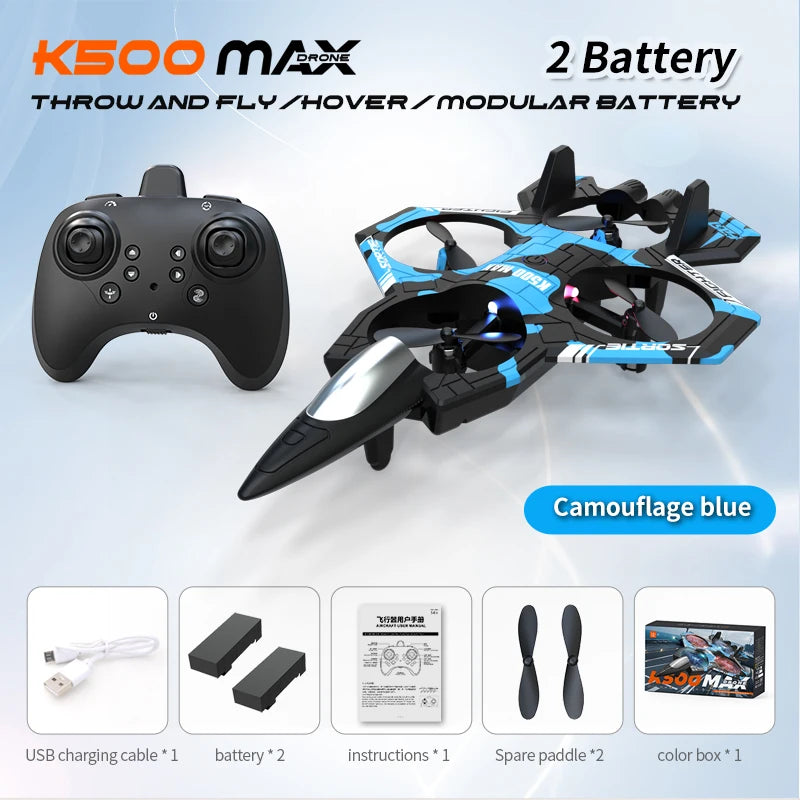 2026 New Upgrade Durable Quadcopter Drone Remote Control One-Button Takeoff Landing Stunt 360° Flip Pressure Altitude Hover Cool Lights Beginner Friendly Smart Flying Device Foam Remote Control Plane Ideal Outdoor Camping Gi