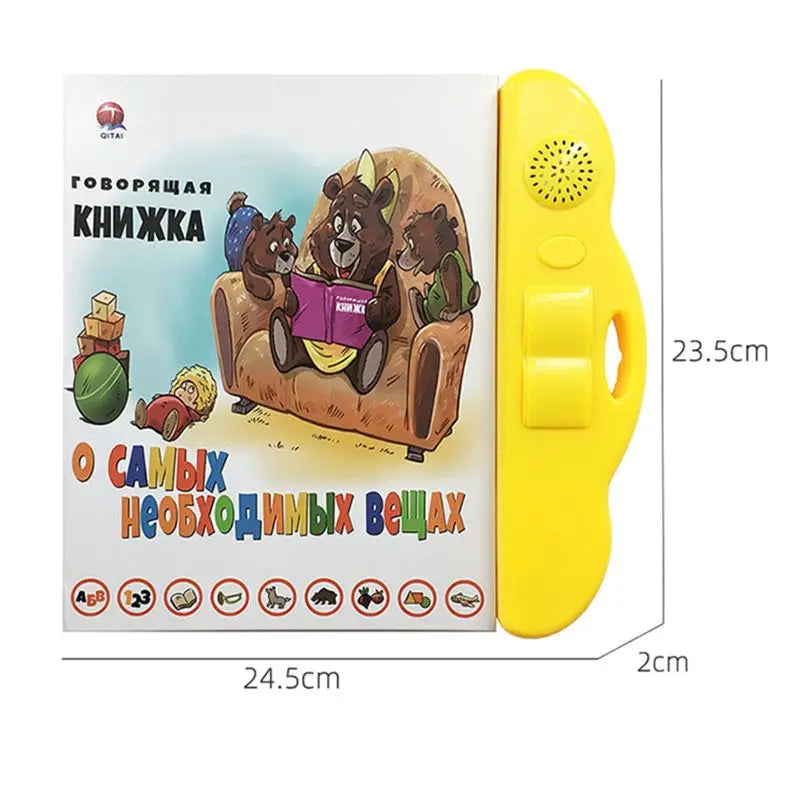 Russian Electronic Sound Book for Toddlers Educational Book Toy Kid Russian Language Reading Interactive books for Children