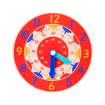 Kids Montessori Wooden Clock Toys Hour Minute Second Cognition Time Learning Teaching Aids Educational Toys for Children