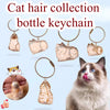 Adorable Cat Hair Storage Pendant Keychain Transparent Cat/Dog Hair Storage Container for Pet Lover DIY Pet Memorial Keychain