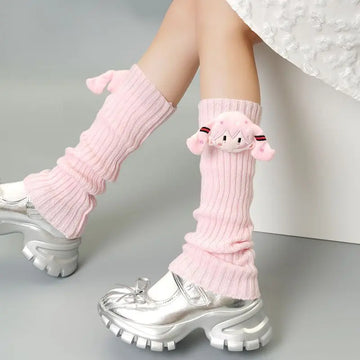 Hatsune Miku Crew Neck Socks Cute Kawaii Vocaloid Anime Printed Cotton Stockings Tube Socks Over the Knee Socks Girls Fan Gift