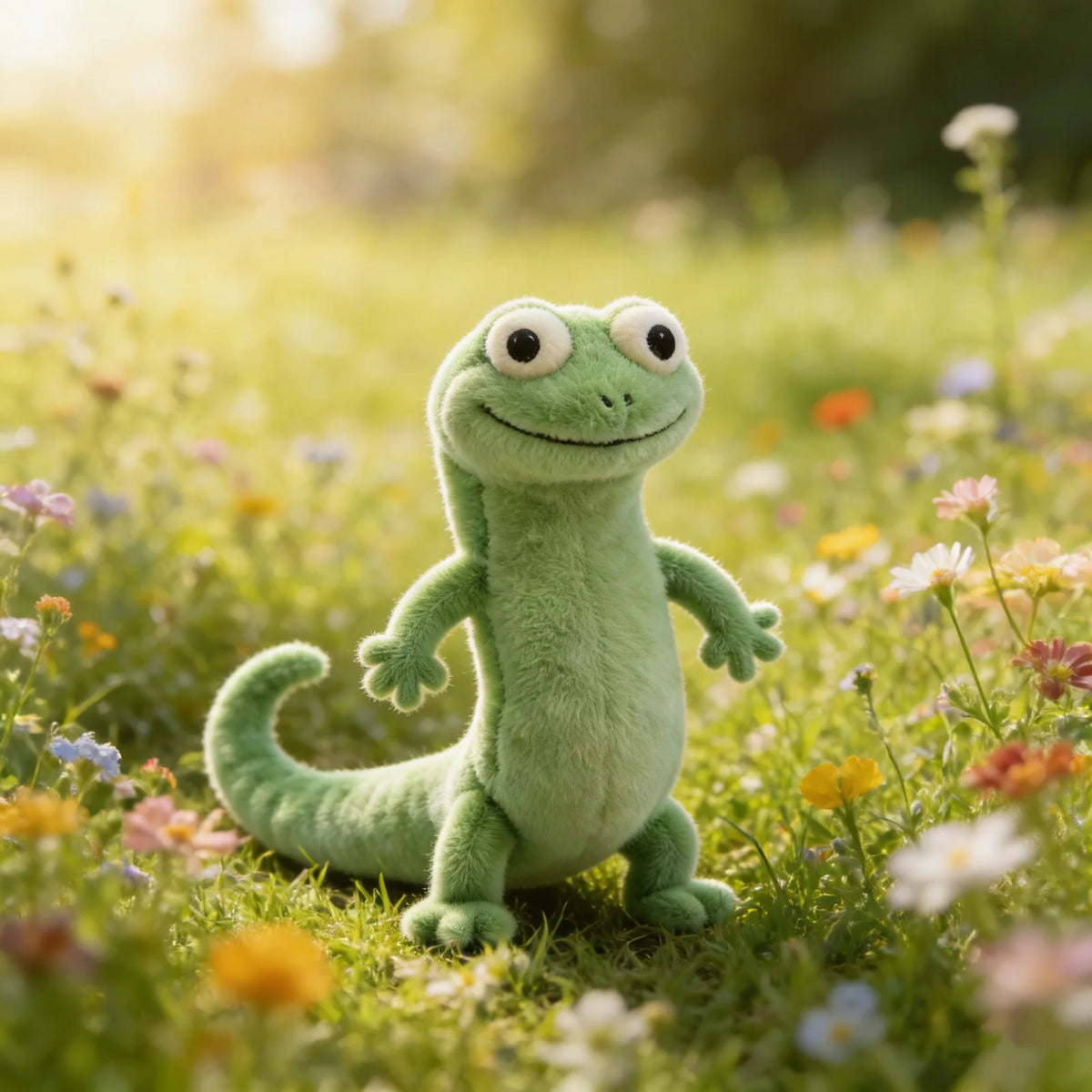 Green Lizard Tom Simulation Animal Plush Doll Desktop Ornaments Bedhead Pillow Stuffed Plush Toy Soft Decoration Collect Gifts