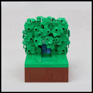 MOC Building Block Homer Backing Into the Bushes Technology Bricks Birthday Christmas Holiday DIY Gifts Adults Toys