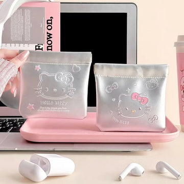 Kawaii HelloKitty cartoon peripheral storage bag, makeup bag, multifunctional packaging bag