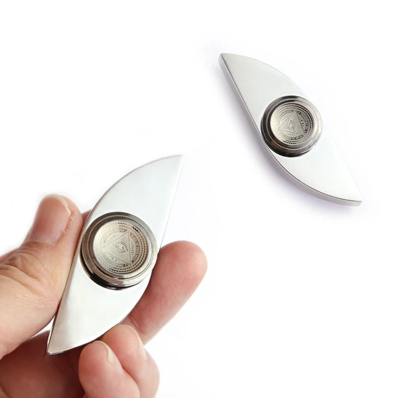 Stainless Steel Fingertip Spinner | Adult EDC Fidget Toy | Anxiety and Autism Relief Spinner | Gift for Men